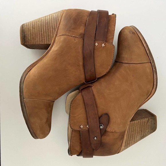 Rag & Bone Brown Heel Suede Booties Women's Size 9 - Picture 8 of 8